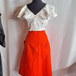 Embroidered Topshop top